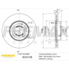 BD-0108 FREMAX Тормозной диск