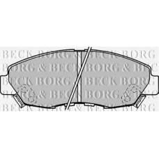 BBP1187 BORG & BECK Комплект тормозных колодок, дисковый тормоз