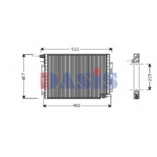 522390N AKS DASIS Конденсатор, кондиционер