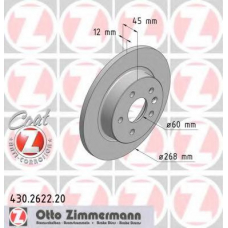 430.2622.20 ZIMMERMANN Тормозной диск