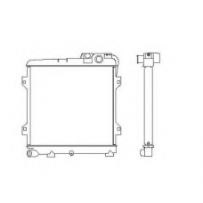 519734 NRF Радиатор, охлаждение двигателя