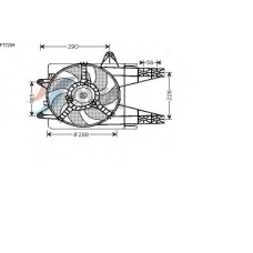 FT7284 AVA Вентилятор, охлаждение двигателя