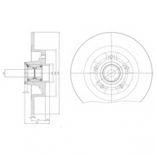 BG9115RSC DELPHI Тормозной диск