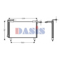 022090N AKS DASIS Конденсатор, кондиционер