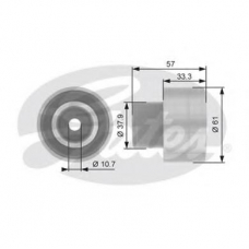 T42054 GATES Паразитный / ведущий ролик, зубчатый ремень