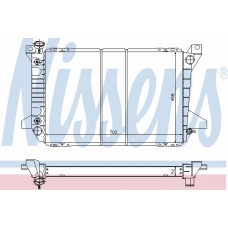 62098 NISSENS Радиатор, охлаждение двигателя