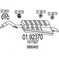 01.92370 MTS Глушитель выхлопных газов конечный