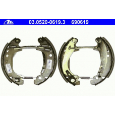 03.0520-0619.3 ATE Комплект тормозных колодок