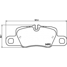 8DB 355 015-581 HELLA PAGID Комплект тормозных колодок, дисковый тормоз