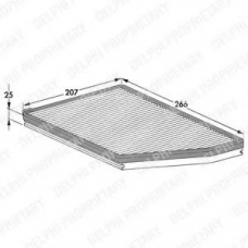 TSP0325053 DELPHI Фильтр, воздух во внутренном пространстве