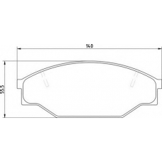 363710200331 MAGNETI MARELLI Комплект тормозных колодок, дисковый тормоз