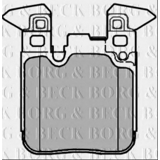 BBP2376 BORG & BECK Комплект тормозных колодок, дисковый тормоз