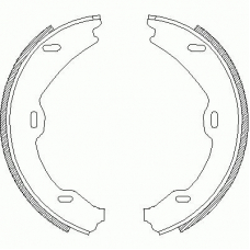 4706.01 REMSA Комплект тормозных колодок, стояночная тормозная с