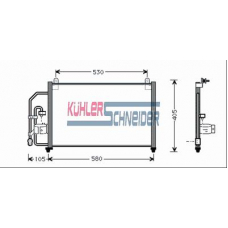 5220011 KUHLER SCHNEIDER Конденсатор, кондиционер