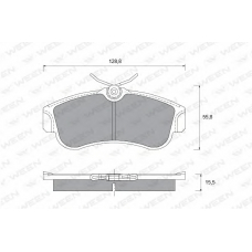 151-2248 WEEN Комплект тормозных колодок, дисковый тормоз