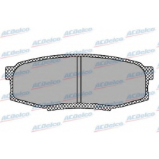 AC0581419D AC Delco Комплект тормозных колодок, дисковый тормоз