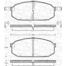 363702161120 MAGNETI MARELLI Комплект тормозных колодок, дисковый тормоз