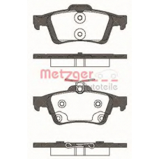 0842.70 METZGER Комплект тормозных колодок, дисковый тормоз