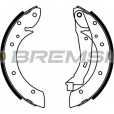 GF0106 BREMSI Комплект тормозных колодок