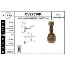 CV22336K EAI Шарнирный комплект, приводной вал