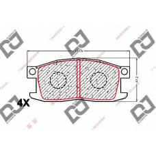 BP1735 DJ PARTS Комплект тормозных колодок, дисковый тормоз