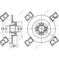 BD1323 DJ PARTS Тормозной диск