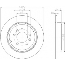 MDC701 MINTEX Тормозной диск