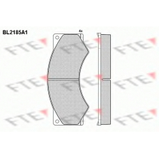 BL2185A1 FTE Комплект тормозных колодок, дисковый тормоз