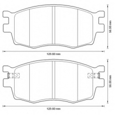 572593B BENDIX Комплект тормозных колодок, дисковый тормоз