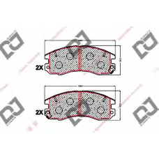 BP1562 DJ PARTS Комплект тормозных колодок, дисковый тормоз