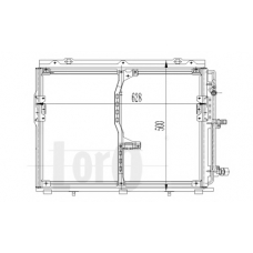 054-016-0019 LORO Конденсатор, кондиционер