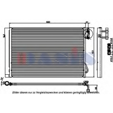 052015N AKS DASIS Конденсатор, кондиционер