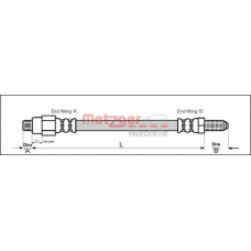 4113239 METZGER Тормозной шланг