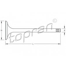 700 660 TOPRAN Выпускной клапан