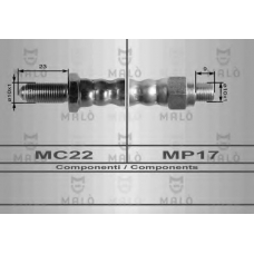 8340 Malo Тормозной шланг