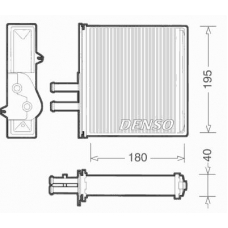 DRR09060 DENSO Теплообменник, отопление салона