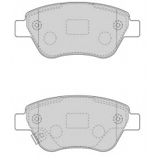FD7594A NECTO Комплект тормозных колодок, дисковый тормоз