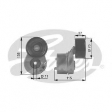 T38431 GATES Натяжной ролик, поликлиновой  ремень