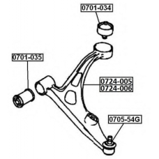 0724-005 ASVA Рычаг независимой подвески колеса, подвеска колеса