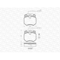 363702160299 MAGNETI MARELLI Комплект тормозных колодок, дисковый тормоз