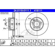 24.0118-0111.1 ATE Тормозной диск