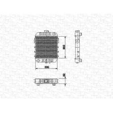 350213557000 MAGNETI MARELLI Радиатор, охлаждение двигателя