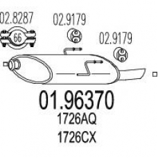 01.96370 MTS Глушитель выхлопных газов конечный
