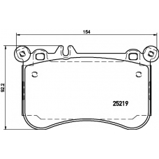 MDB3198 MINTEX Комплект тормозных колодок, дисковый тормоз