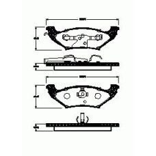 2567.00 ROADHOUSE Комплект тормозных колодок, дисковый тормоз