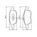 0 986 494 235 BOSCH Комплект тормозных колодок, дисковый тормоз