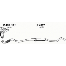 P4527 FENNO Средний глушитель выхлопных газов
