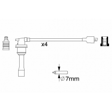 0 986 356 782 BOSCH Комплект проводов зажигания