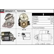 DRS2311 DELCO REMY Стартер