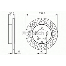 0 986 479 T05 BOSCH Тормозной диск